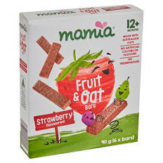 Strawberry Fruit & Oat Bars 12+ Months 6 Pack 90g